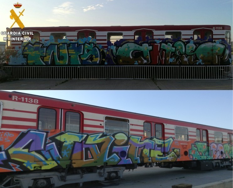 Detenidas 20 personas en Catalunya por delitos de daños con grafitis en trenes e instalaciones de transporte público