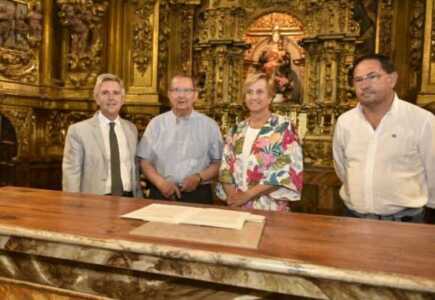 Invierten 71.400 euros en las obras de restauración del retablo mayor de la iglesia de San Martín de Entrena