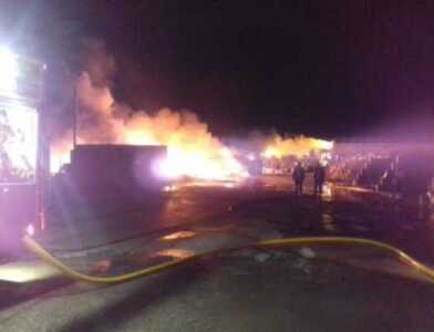Alarma nocturna en Pradejón por un incendio de maleza cerca de las 