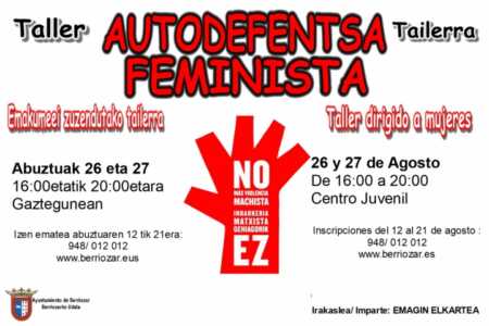 Berriozar acogerá una nueva edición de un taller de autodefensa feminista
