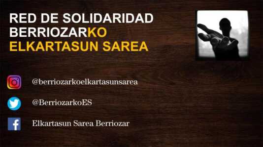 Berriozarko Elkartasun Sarea hace un llamamiento a toda la gente que esté dispuesta tanto a prestar ayuda como a recibirla