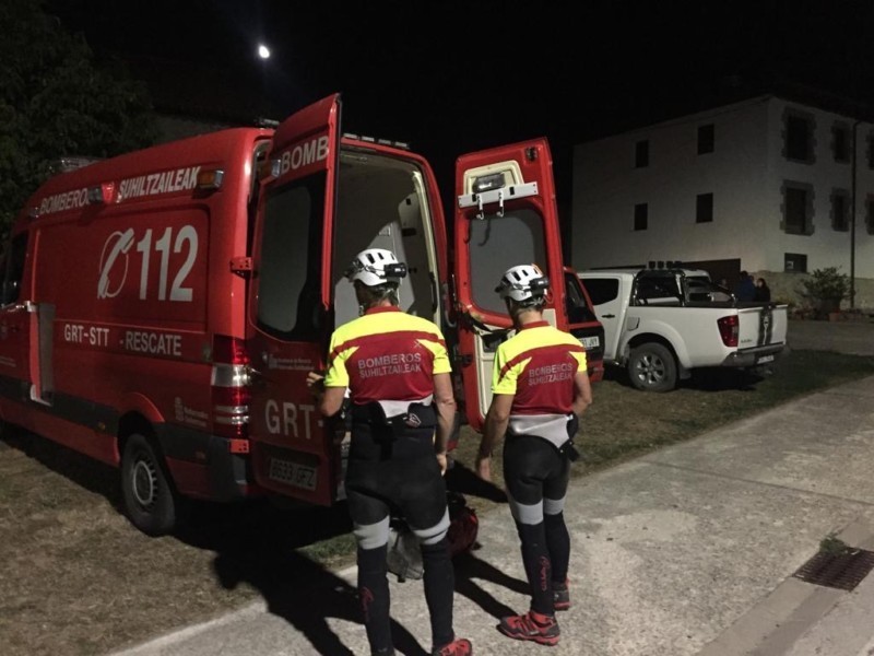 Rescatados dos senderistas tras extraviarse en el barranco de Artazul (Goñi)
