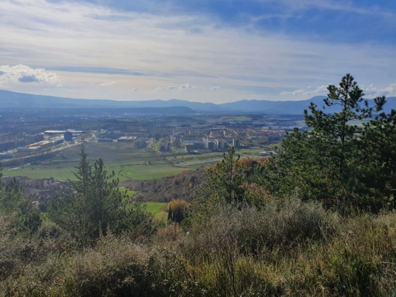 Rescatada una mujer, de 67 años, tras sufrir una caída en el camino del monte Ezkaba