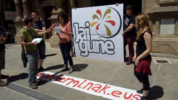 Gora Iruñea preparará el Jai Gune con más de 300 actos a la espera de la respuesta del Ayuntamiento