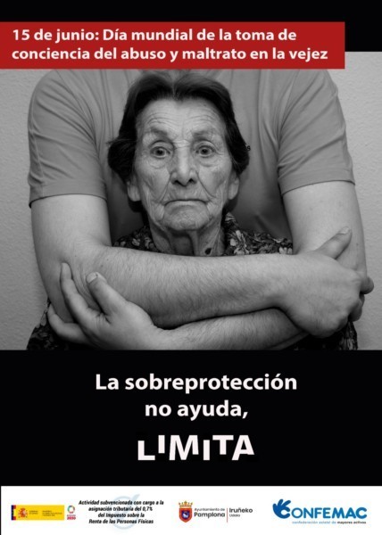 Pamplona se une a la campaña ‘Ante el abuso y maltrato abre los ojos’ en el Día mundial de toma de conciencia del abuso y maltrato a la vejez