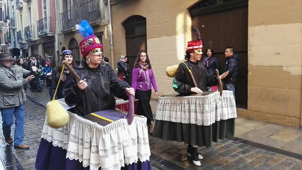 El Casco Viejo de Iruñea prepara el Carnaval con la fiesta de Muskilak 