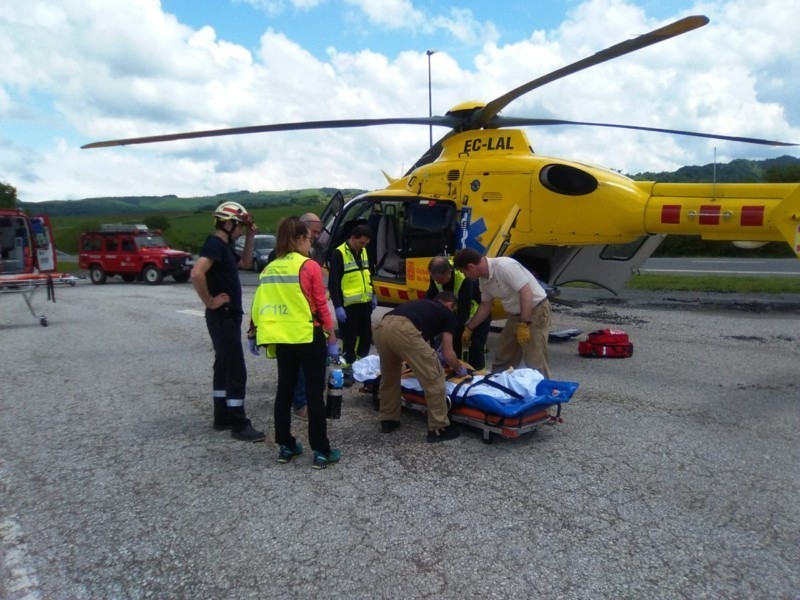 Un cazador resulta herido en la pierna al ser atacado por un jabalí
