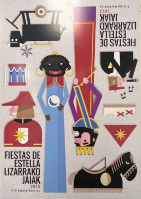 El estellés Ander Solano Ugarte gana el Concurso de Carteles de las Fiestas Patronales 2023