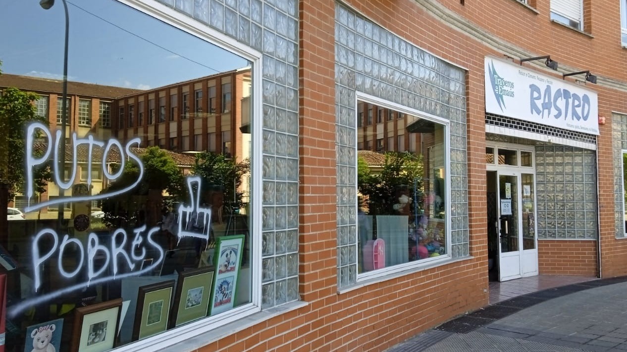 Vandalismo en la Rotxapea: pintan 