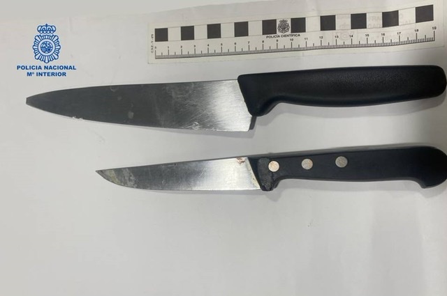 Uno acusó al otro de robarle el móvil: detenidos dos compañeros de piso en Pamplona por amenazarse y agredirse con cuchillos de cocina