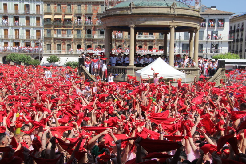 Seis pantallas gigantes llevarán el Chupinazo a Rotxapea, Txantrea, Ermitagaña y al centro de Pamplona