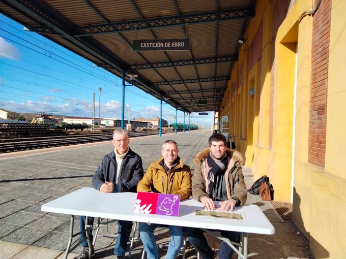 IUN exige la paralización de las obras del TAV y secunda las alegaciones presentadas por el Ayuntamiento de Castejón