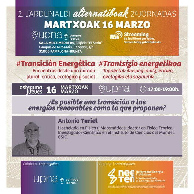 El edificio de El Sario acoge las segundas jornadas alternativas sobre energía de NEE-TEN