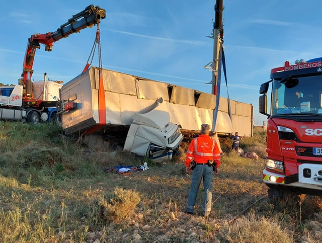 Un conductor fallecido en un accidente en Santacara