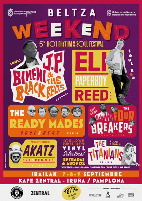 El estadounidense Eli ‘Paperboy’ Reed y el burundés J.P. Bimeni encabezan la V edición del festival Beltza Weekend