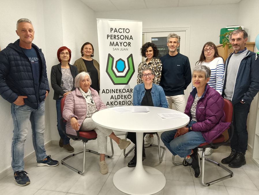 El Pacto por la Persona Mayor de San Juan-Donibane se suma al Día de la toma de conciencia del abuso y maltrato en la vejez