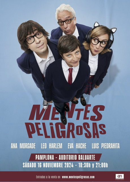Eva Hache, Ana Morgade, Leo Harlem y Luis Piedrahita ofrecerán en Baluarte una segunda función de su espectáculo 