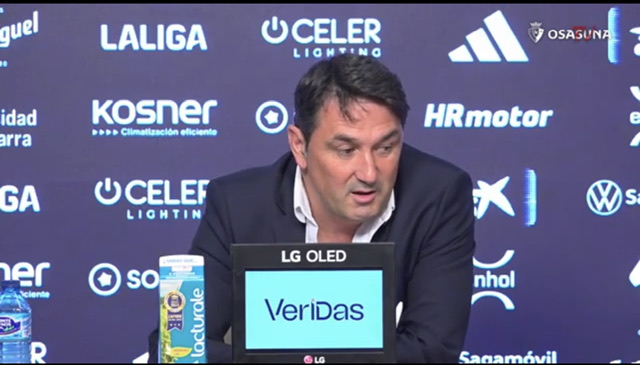 Braulio ve la botella de Osasuna medio llena