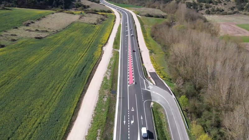 Las obras de mejora de la N-121 A provocarán afecciones al tráfico entre Oronoz-Mugairi y Legasa la próxima semana