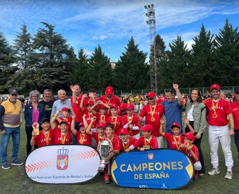 Irabia Beisbol, campeones de España sub-11 tras 12 años de sequía navarra