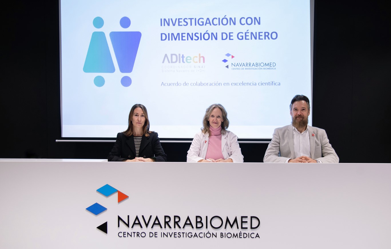 Navarrabiomed y ADItech se alían para potenciar la investigación biomédica con dimensión de género y alcanzar la excelencia científica