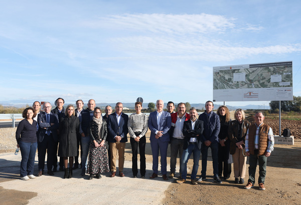 Chivite destaca el avance que supone la nueva carretera entre Caparroso, Mélida y Rada para la cohesión social y territorial