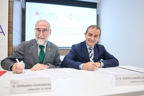 Salud y el Colegio de Farmacéuticos ponen en marcha un programa de detección precoz de VIH en farmacias navarras