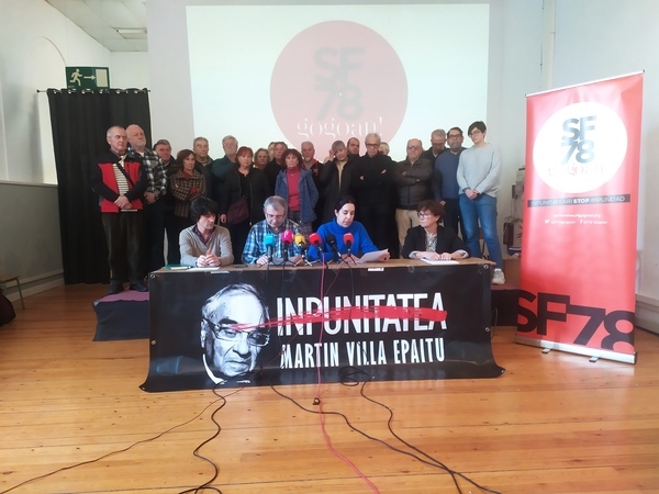 Los firmantes de la querella por los sucesos de los Sanfermines del 78 llevarán el caso al Tribunal Constitucional