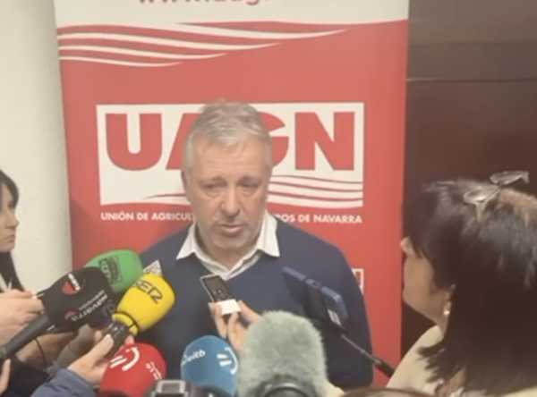 UAGN se suma a la movilización del sector agrario y recuerda que afiliados al sindicato ya se están manifestando en Navarra