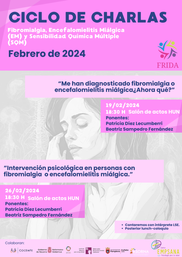 Ofrecen dos charlas para aprender a vivir con fibromialgia o encefalomielitis miálgica (Síndrome de fatiga crónica)