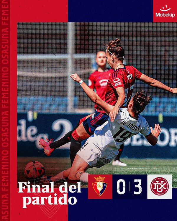 Derrota de Osasuna Femenino ante el DUX Logroño (0-3)