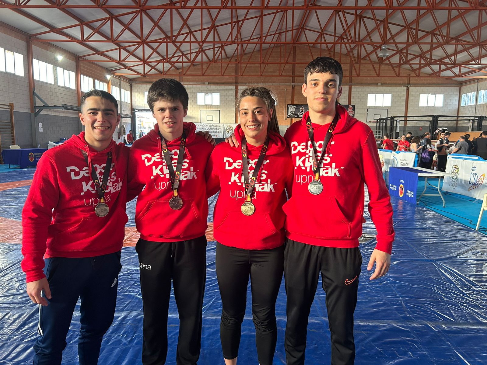 Ocho medallas para la UPNA en los Campeonatos de España Universitarios de Atletismo, Luchas Olímpicas y Halterofilia