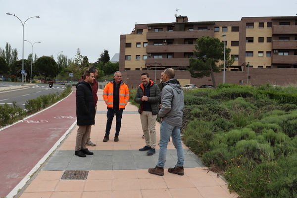 Finalizadas las obras de pavimentación sin redes de aceras en la avenida Merindades de Tudela