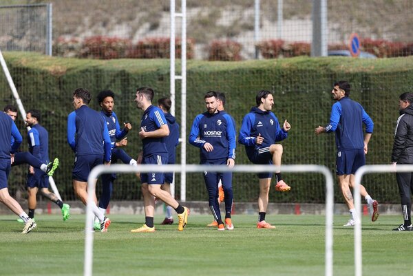 Osasuna realiza una sesión de recuperación a dos días de visitar al Granada