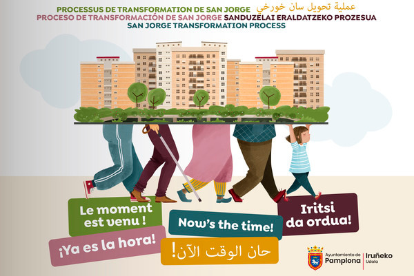 Pamplona lanza una campaña de participación vecinal para el proceso de transformación del barrio de San Jorge