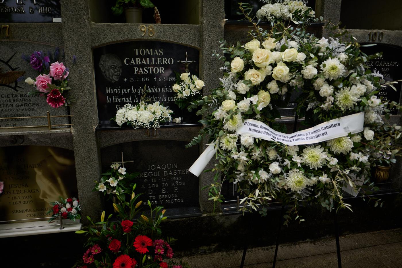 Pamplona recordará este martes al concejal Tomás Caballero en el XXVII aniversario de su asesinato