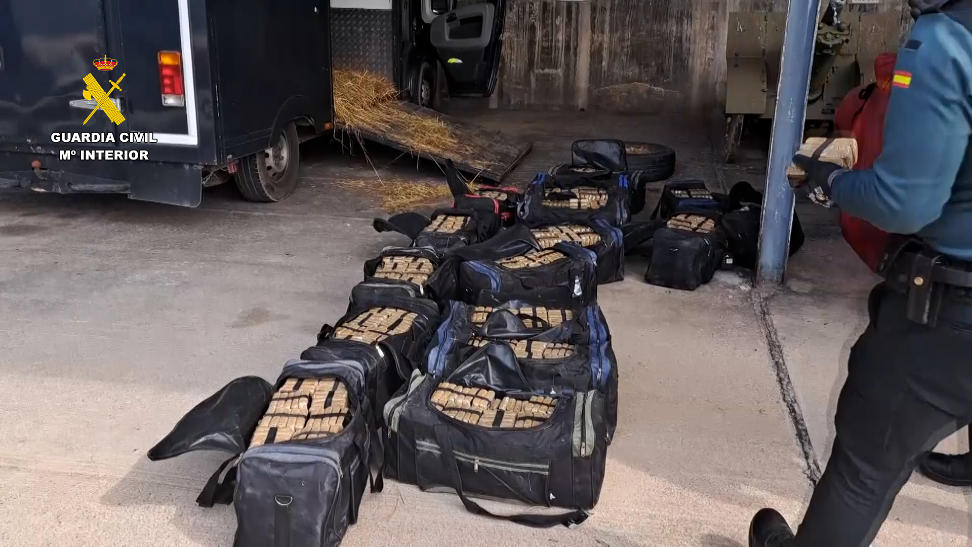 Desarticulada una organización criminal que utilizaba vehículos de transporte de caballos para traficar con droga desde Melilla a Europa