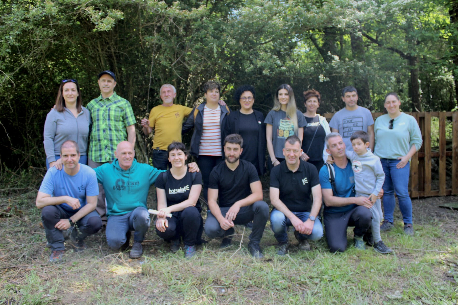 La Ikastola Andra Mari inaugura el bosque Oinez Basoa en Arbizu