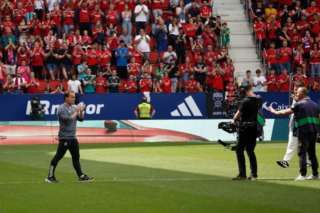 Los aficionados de Osasuna podrán dar la bienvenida a Jagoba Arrasate en El Sadar este martes