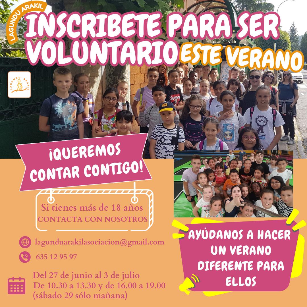 Se buscan voluntarios para el campamento urbano de verano de Lagundu Arakil de Burlada