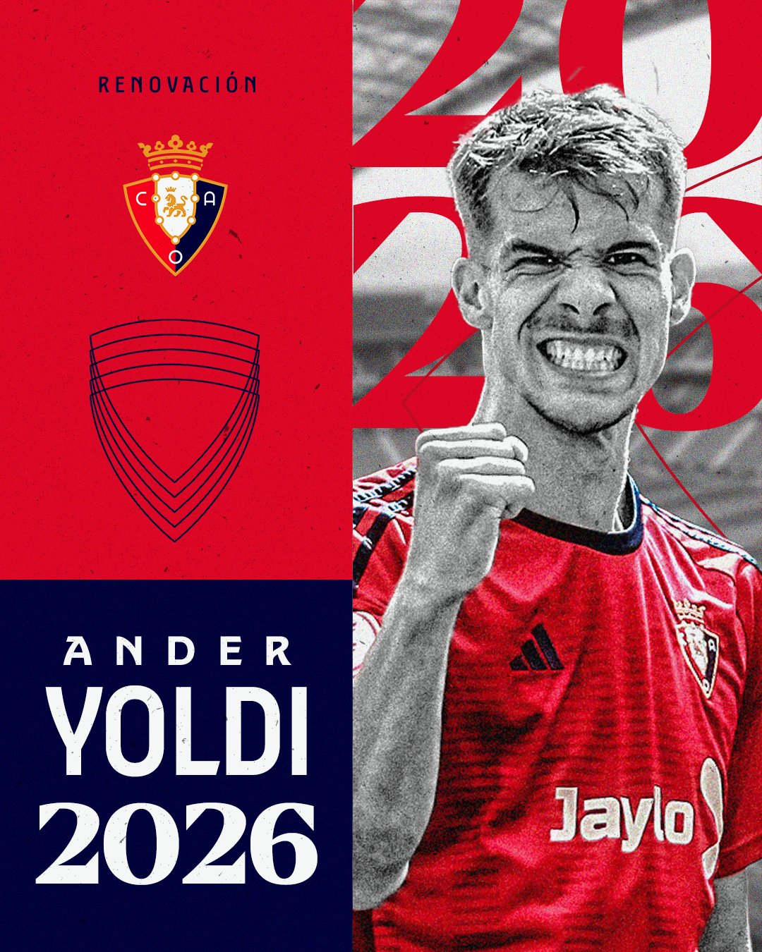 Osasuna renueva a Ander Yoldi hasta el 2026