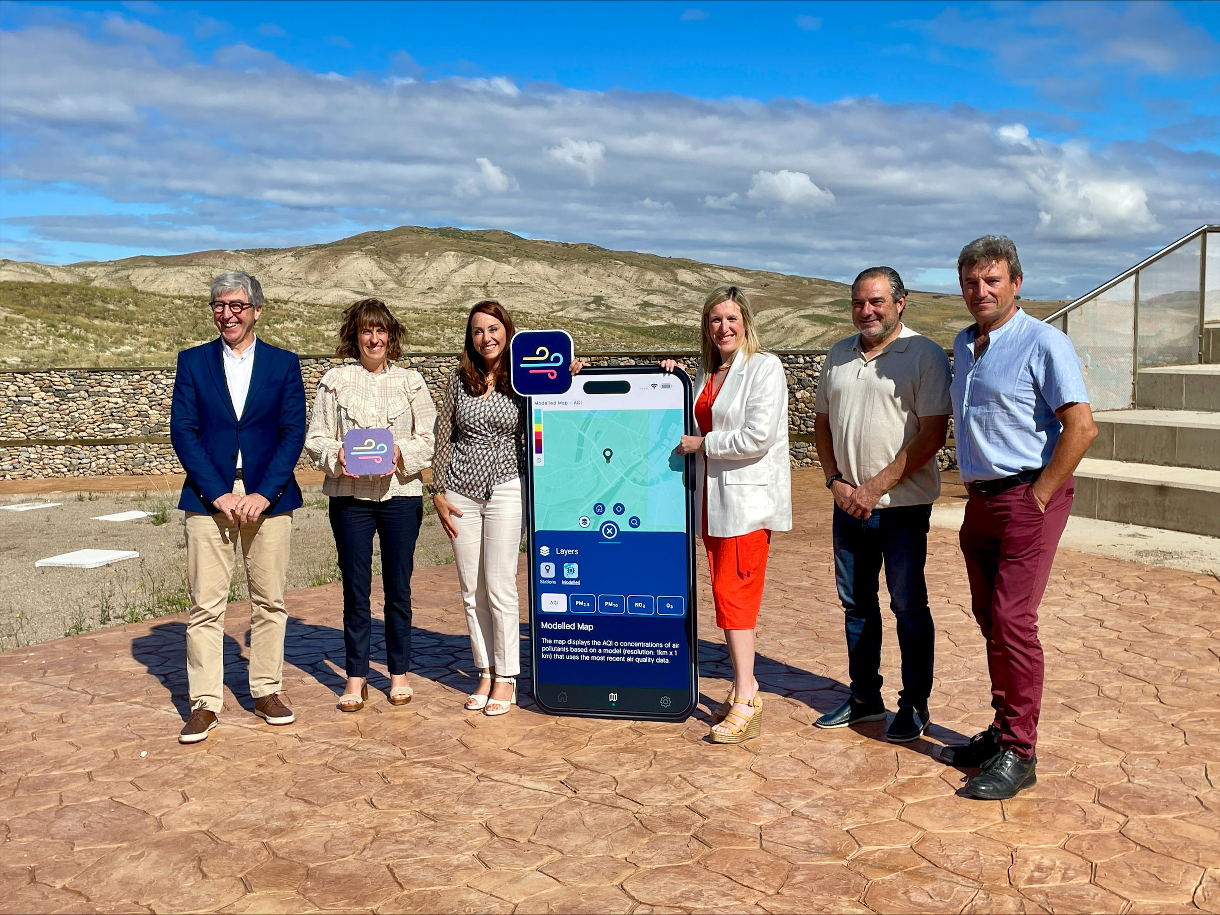El Gobierno de Navarra, a través de Tracasa Global, renueva la 'app' del Índice Europeo de Calidad de Aire con un mapa en tiempo real único en Europa