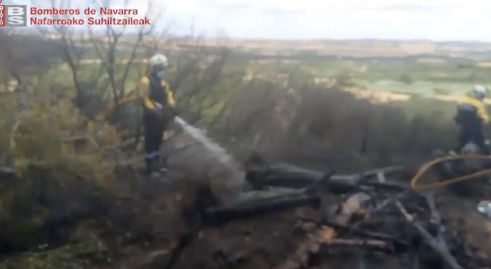 Sofocado un incendio en Aberin (Muniain de la Solana)
