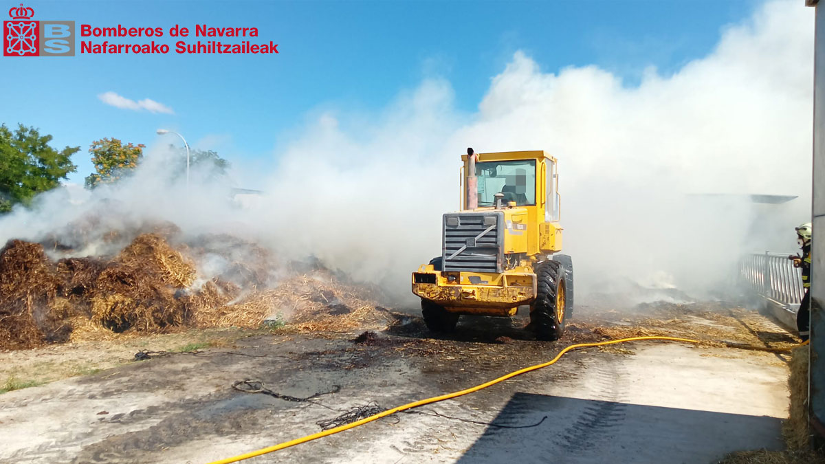 Sofocado un incendio en una granja en Funes