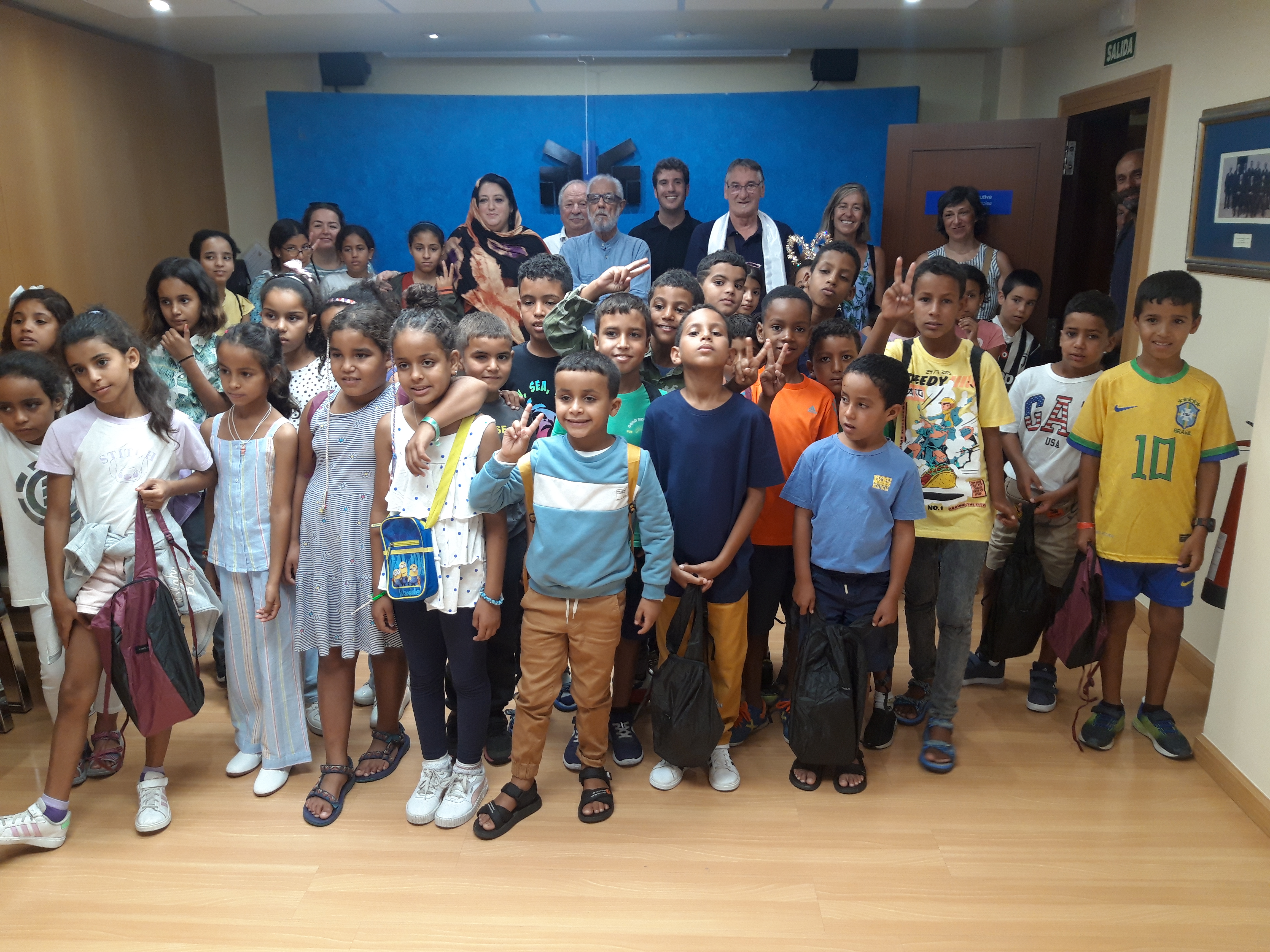 La FNMC recibe a los niños y niñas saharauis que pasan el verano con familias navarras