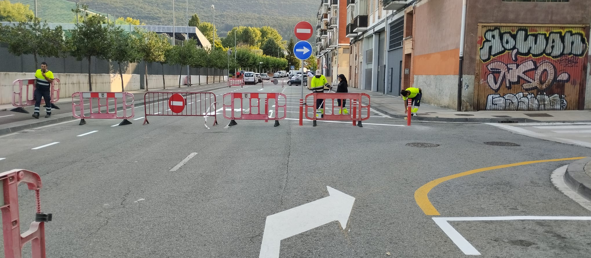 Pintado de la zona de Errekalde - 