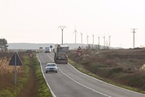 Las obras en la carretera que une Caparroso, Rada y Mélida superan el 30% de ejecución de los movimientos de tierra