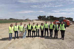 La transformación de la carretera que une Caparroso, Rada y Mélida concluirá en agosto