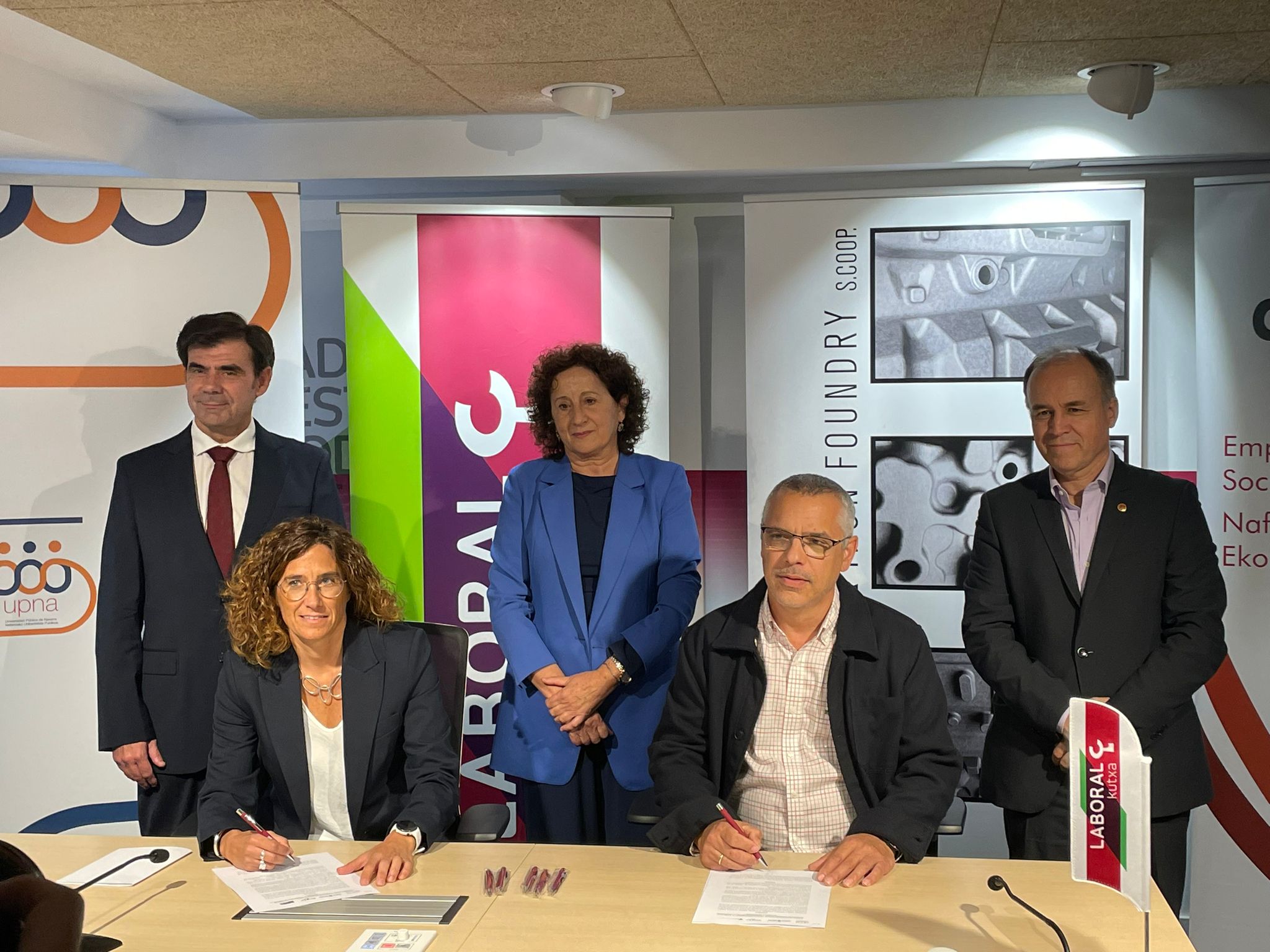 Tafalla Iron Foundry y Laboral Kutxa, primeros socios privados de la Cátedra Economía Social y Cooperativismo de la UPNA