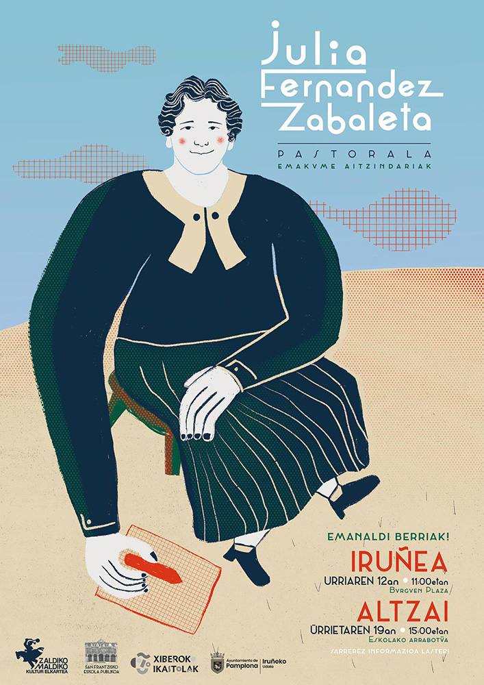 La plaza de los Burgos acogerá  la pastoral en euskera ‘Julia Fernandez Zabaleta-Emakume aintzindariak' el 12 de octubre